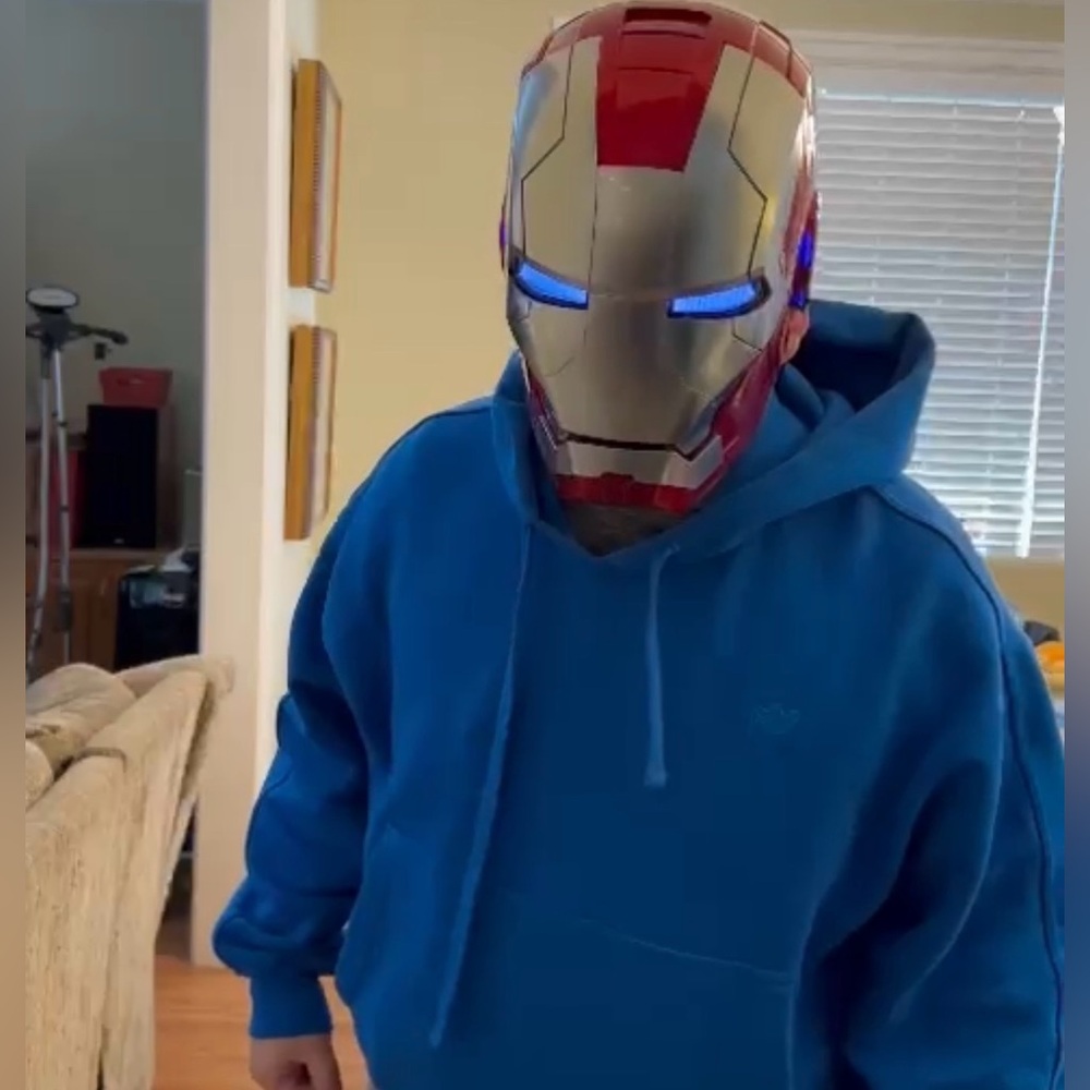 Voice-Activated Ironman MK V Helmet | Marvel Cosplay Collectible Gift SEE VIDEO!